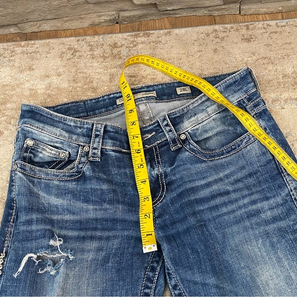 🔥🔥🐾 BKE Women's Straight Leg Jeans - Faded Indigo - Picture 4 of 10